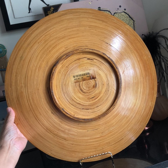 Bamboo decoration round plate - Picture 4 of 7